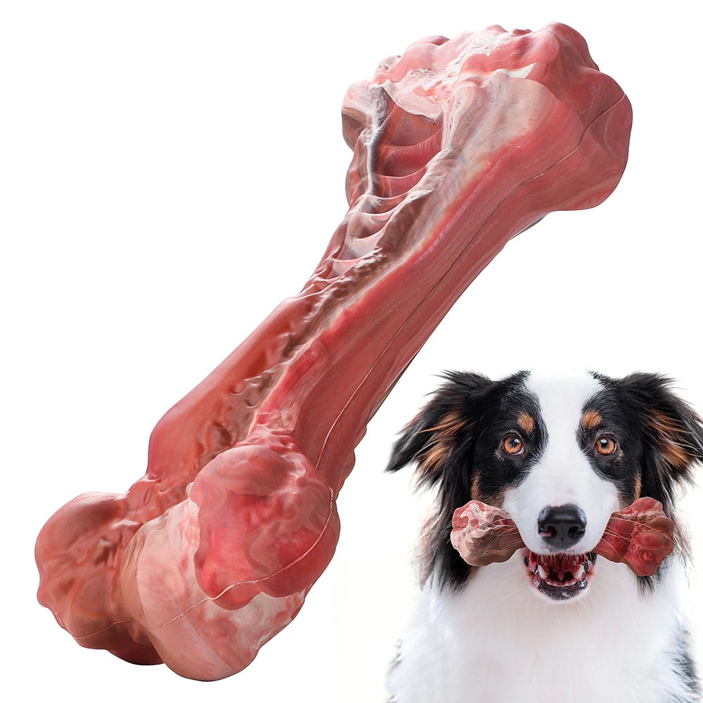 Dog Toys Aggressive Chewers Large Dogs Bone-Shaped Indestructible Dog Toys Nylon Interactive Dog Toys Teeth Cleaning